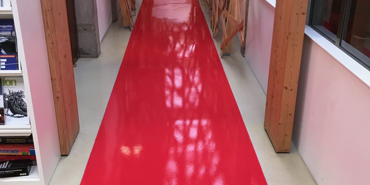 Epoxy Gietvloer - Rode loper